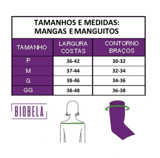 MANGUITO COM FECHO NAS COSTAS - BIOBELA