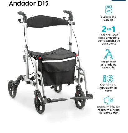 ANDADOR CADEIRA 2 EM 1 D15 - DELLAMED