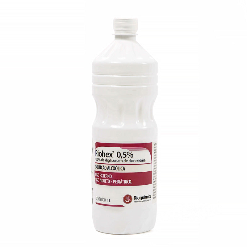 RIOHEX 0,5% SOLUÇÃO ALCOÓLICA 1L - RIOQUÍMICA