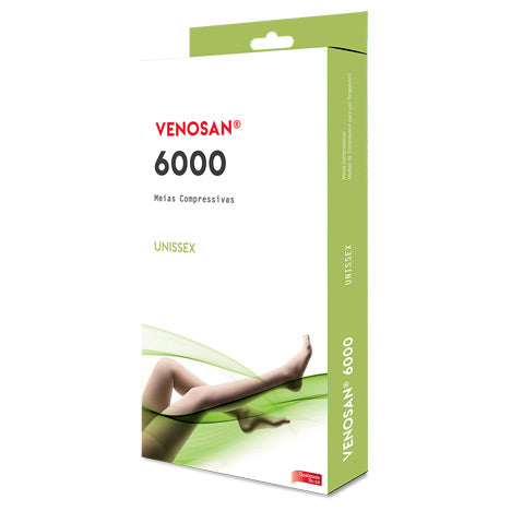 MEIA DE COMPRESSÃO 6000 20-30 MMHG AD 3/4 PÉ FECHADO - VENOSAN