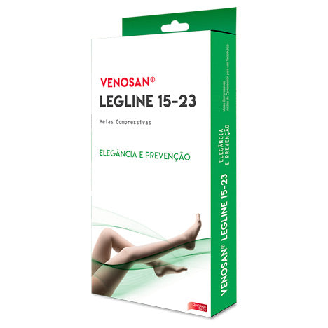 MEIA CALÇA DE COMPRESSÃO LEGLINE 15-23 MMHG AT  PÉ ABERTO OLINDA - VENOSAN