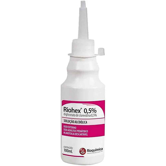 RIOHEX 0,5% SOLUÇÃO ALCOÓLICA  100 ML - RIOQUÍMICA