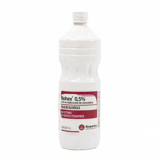 RIOHEX 0,5% SOLUÇÃO ALCOÓLICA 1L - RIOQUÍMICA