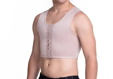 CINTA MASCULINA CURTA COM FECHO FRONTAL MODELADOR  GINECOMASTIA - BIOBELA