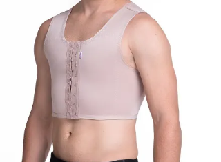 CINTA MASCULINA CURTA COM FECHO FRONTAL MODELADOR  GINECOMASTIA - BIOBELA