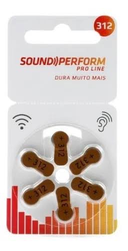 BATERIA APARELHO AUDITIVO COM 6 SOUND PERFORM PRO LINE - MERCUR