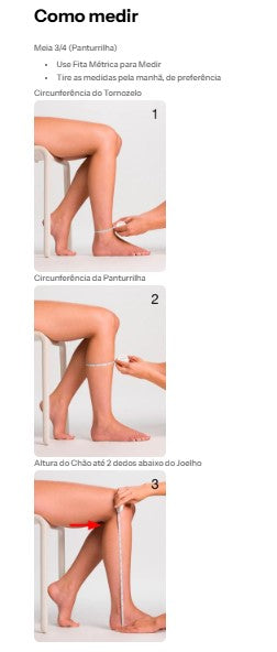 MEIA DE COMPRESSÃO PREMIUM 3/4  20-30MMHG - SIGVARIS