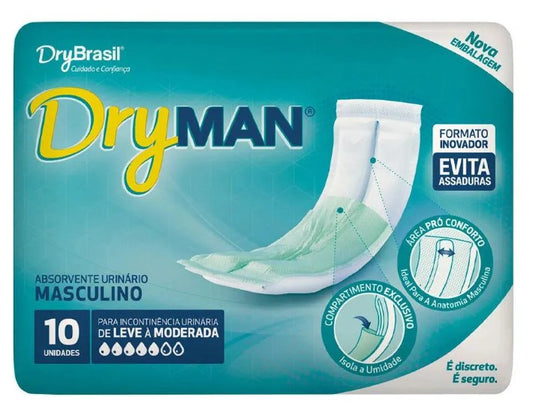 ABSORVENTE MASCULINO C/10UN - DRYMAN