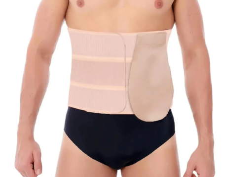 FAIXA ELÁSTICA  COM ABERTURA PARA BOLSA DE COLOSTOMIA - BIOBELA