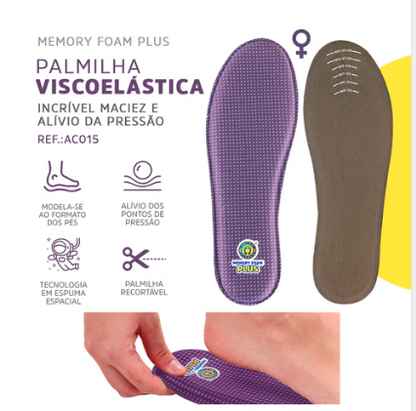 PALMILHA ORTOPÉDICA FOAM FLUS - ORTHOPAUHER